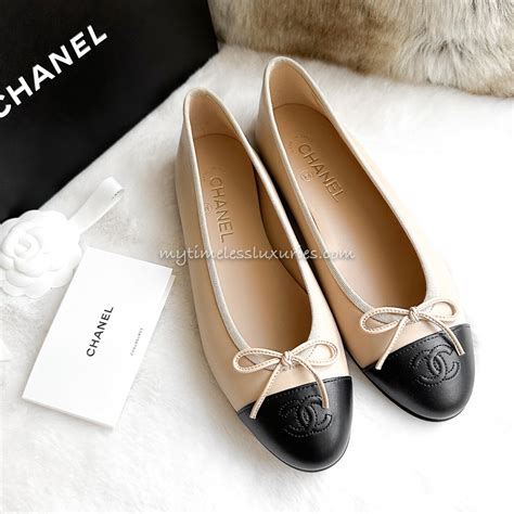 chanel flat mules|chanel ballet flats.